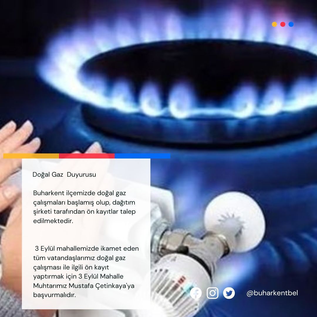 Buharkent'te Doğal Gaz Ön Kayıtları Başladı!